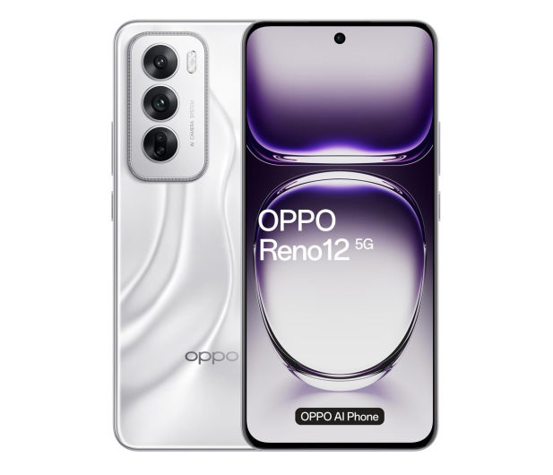 OPPO Reno 12 12/256GB 80W Srebrny - 1260487 - zdjęcie